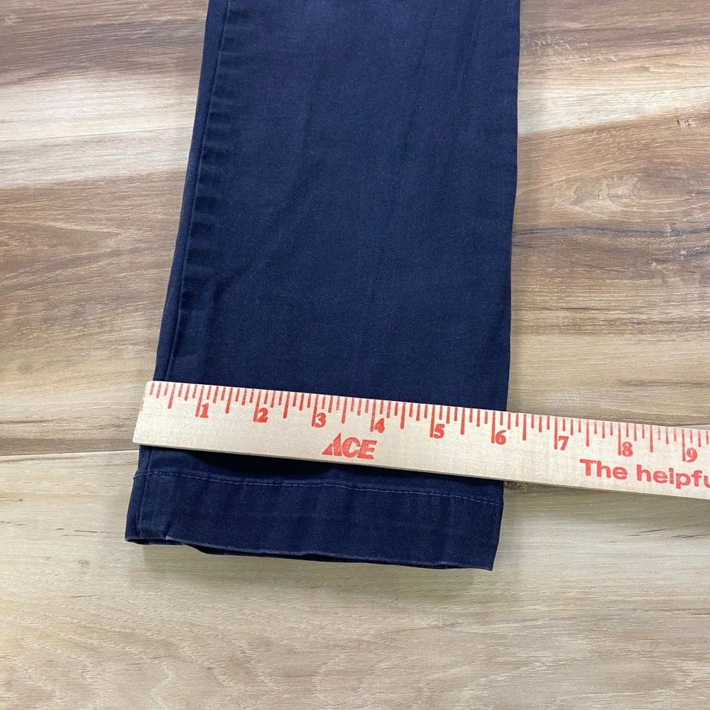 Banana Republic Chino Mens 32x27 Cotton Fulton Skinny Fit Navy Blue Classic